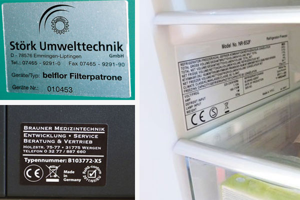 High-Tech-Folien für langlebige Typenschilder und Geräteetiketten Individuelle Typenschilder aus multi-resistenten Hochleistungsfolien für innen und außen