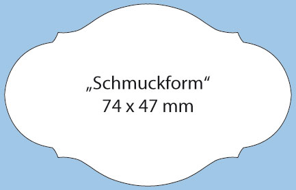 Werbe- und Produktaufkleber in Schmuckformaten und speziellen Konturstanzungen 