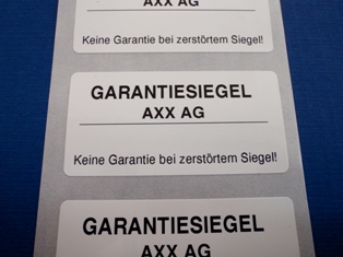 Individuelle Drucke mit unsichtbarer Sicherheitsdruckfarbe Individuelle Siegeletiketten mit unsichtbarer Lumineszenz-Sicherheitsdruckfarbe