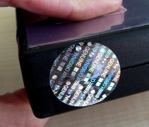 Hologramm-Siegelpunkte für sicheres Verschließen von Verpackungen Hologramm-Etiketten zum Verschließen und Versiegeln von Verpackungen, Geräten, Hardware, Software
