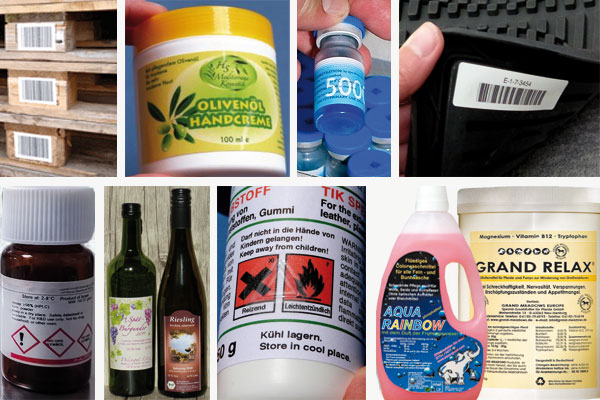 Mehrfarbige Produktaufkleber für jede Branche und jedes Produkt Individuelle Produktetiketten mit Barcodes für die Warenauszeichnung im Handel
