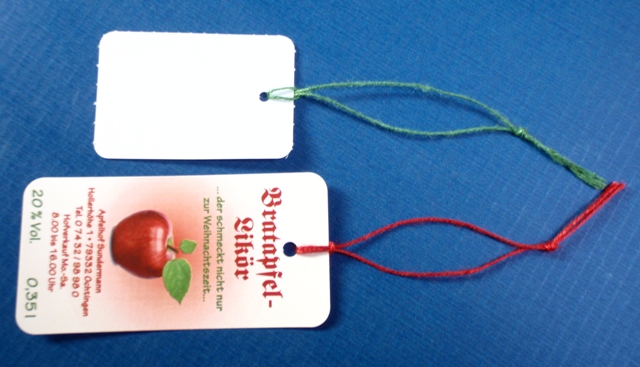 Praktische Fadenschlingen für Hang Tags Fadenschlingen in verschiedenen Farben zum Befestigen von Hang Tags und Anhängeetiketten