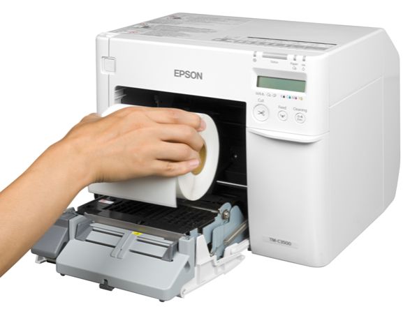 Inkjetdrucker für Rollenetiketten Inkjetdrucker zum Bedrucken von blanko Rollenetiketten aus Papier und Folie