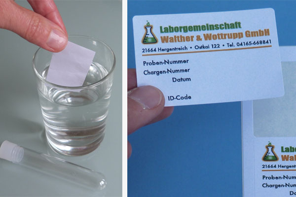 Individuell vorgedruckte A4-Laseretiketten aus wasserlöslichem Papier